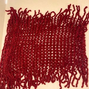 Burgundy Infinity Scarf, pretty, warm, NWOT